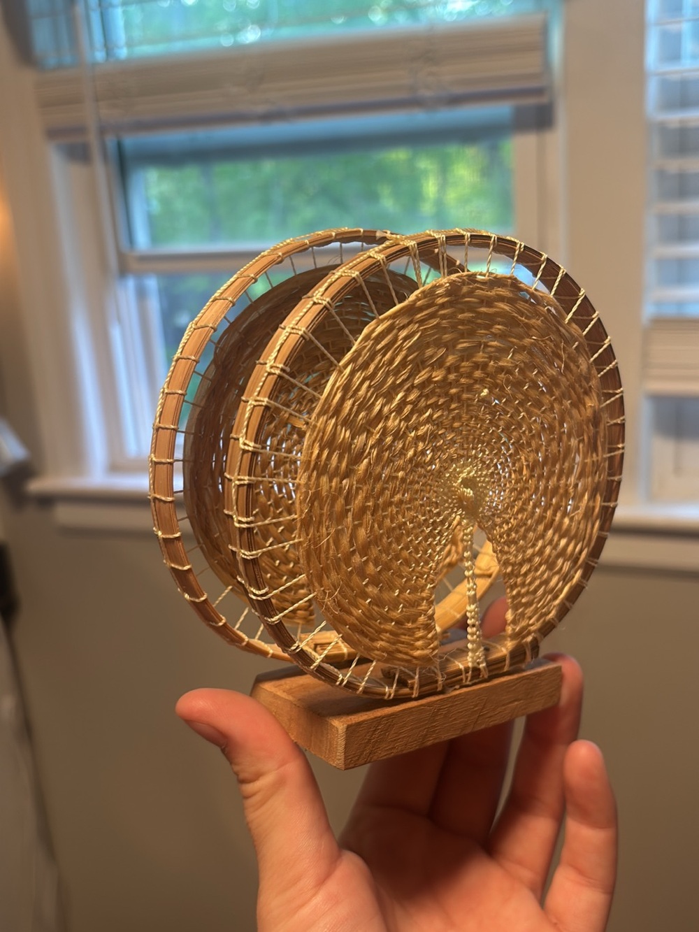 Vintage Rattan Table Napkin Holder
